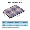 thumbnail image 4 of Bingfone Purple Floral Gingham Check Plaid Laptop Sleeve Case 15 Inch, 360° Protective Computer Carrying Bag, 4 of 9