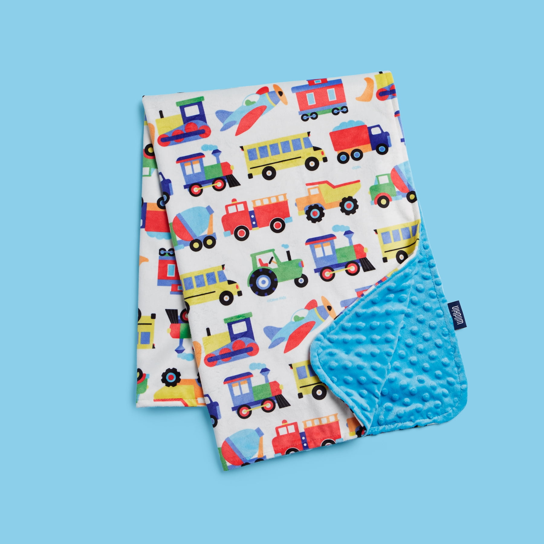 Trains, Planes & Trucks Plush Blanket