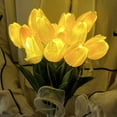 thumbnail image 6 of YiFudd Romantic Tulip Night Light, 10pc Artificial Flower Night Light,Tulip Night Light Warm Glow LED Bouquet, Yellow, 6 of 6