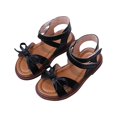 thumbnail image 1 of Black Soft Sole Sandals For Kids, Non-Slip Design, Adjustable Closure, Breathable Material, Perfect For Casual And Daily Use, 1 of 3