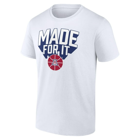 Men's White Arizona Wildcats Made For It T-Shirt