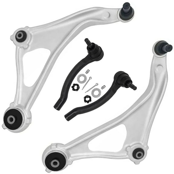 Detroit Axle - Front Lower Control Arms w/Ball Joints Outer Tie Rod Ends Replacement for 2013-2014 Nissan Altima - 4pc Set