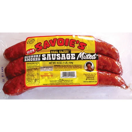 Savoie's Hot Hickory Smoked Mixed Sausage, 3 ct