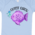 thumbnail image 4 of Inktastic Cutest Catch Cute Purple Fish Boys or Girls Baby Bodysuit, 4 of 5