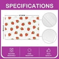 thumbnail image 4 of Cute Strawberry Placemats Set of 4, Kawaii Tropical Fruit Table Place Mats, Reversible Cute Decorative Table Place Mats, 18"x12", 4 of 4