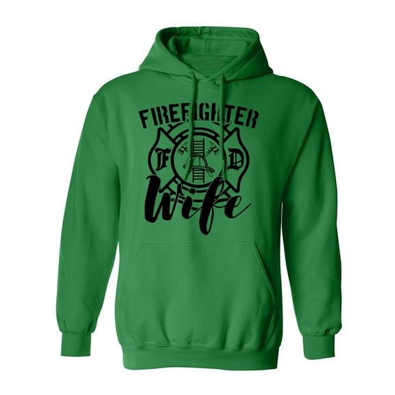 FIREFIGHTER WIFE Adult Hooded Sweatshirt