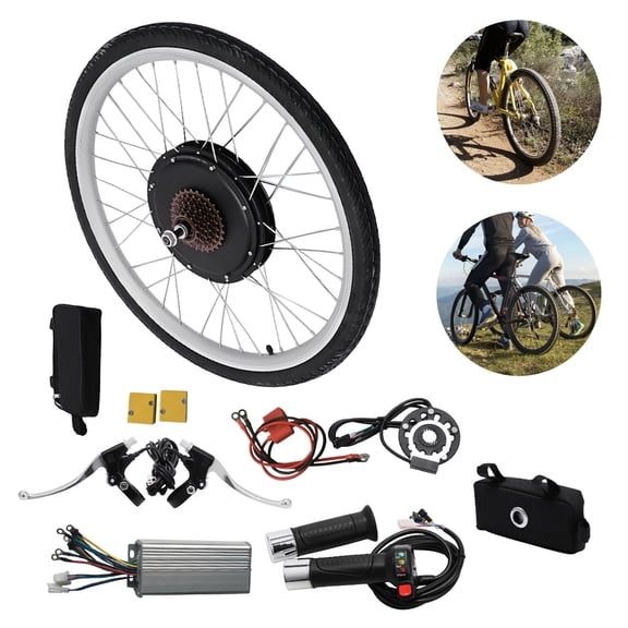 48 V 1000 W 28 in E-Bike Conversion Kit Electric Bicycle Rear Wheel Motor Set