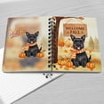 thumbnail image 4 of Welcome Fall Scottish Terrier Cozy Autumn Field Pumpkins Golden Leaves Spiral Bound Journal Scottie Dog Lover Gifts 5x7in Spiral Notebook - 12013, 4 of 5