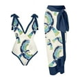 thumbnail image 1 of BEMS-Bañador de una pieza para mujer, falda de dos piezas, estampado multicolor, sexy, 1 of 5