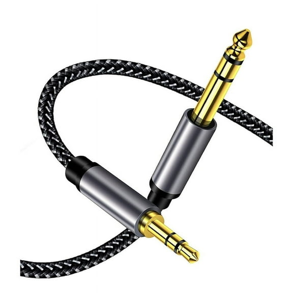 2m High Quality 6.35mm to 3.5mm Jack Aux Cable for Electronic Keyboard Guitar Mixer Audio Connector Stereo Sound Adapter