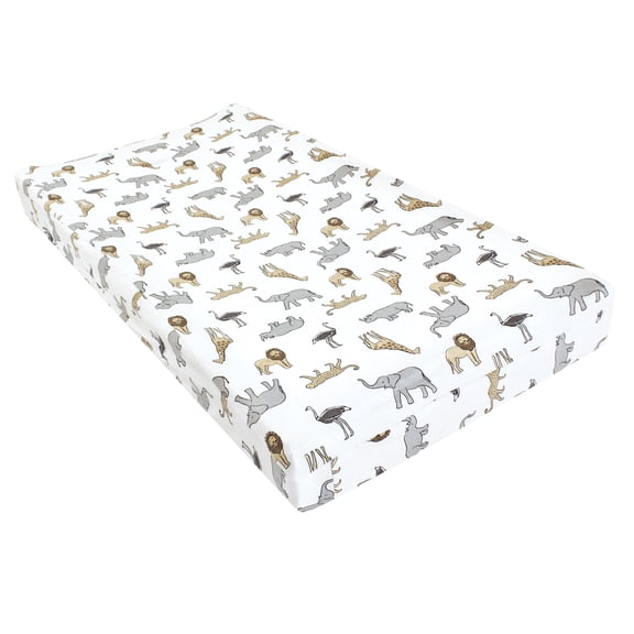 Hudson Baby Changing Pad Cover, Modern Safari, One Size