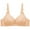 1-beige bras for women, variant on UPPADA Front Closure Bras for Women Plus Size Lounge Bras Cute Lace Wireless Push Up Bras Full Coverage Bras Adjustable Shoulder Strap Bralette Bras