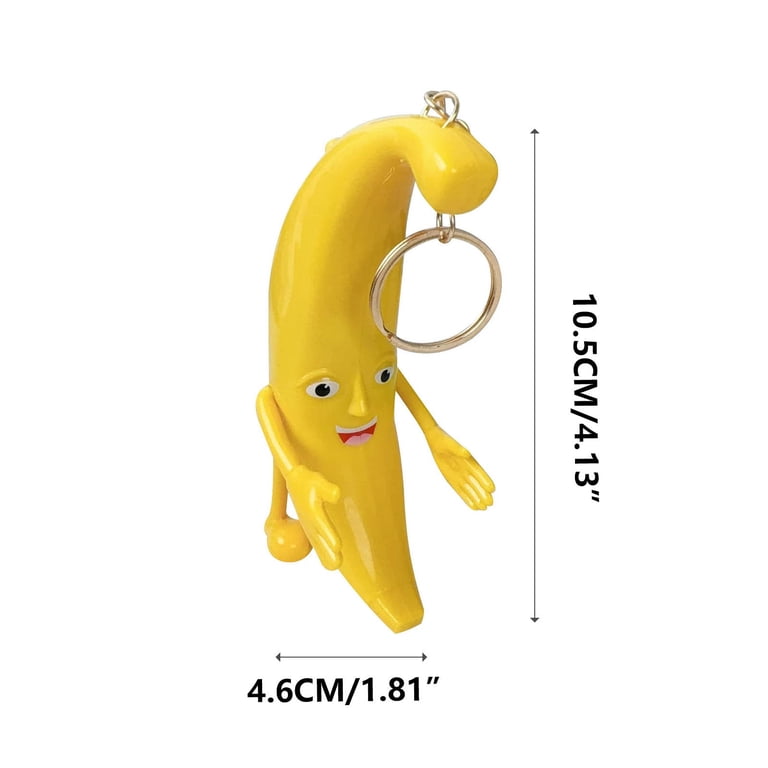 Lilixerw Banana Keychains,Dancing Banana Plush,for Birthday Party