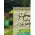 thumbnail image 2 of Printtoo Tan Home Is Where We Park It Big Travel Trailer Personalized Camping Flags For Campers Double SidedFlagCampsiteFlagOutdoor Garden Sign, 2 of 4