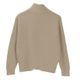 thumbnail image 4 of Bovemsi Cardigan Sweaters for Women Ladies' Casual Fashionable And Back Style Double Zipper Sweater Design Sense Loose Knitted Cardigans Lightweight, 4 of 8