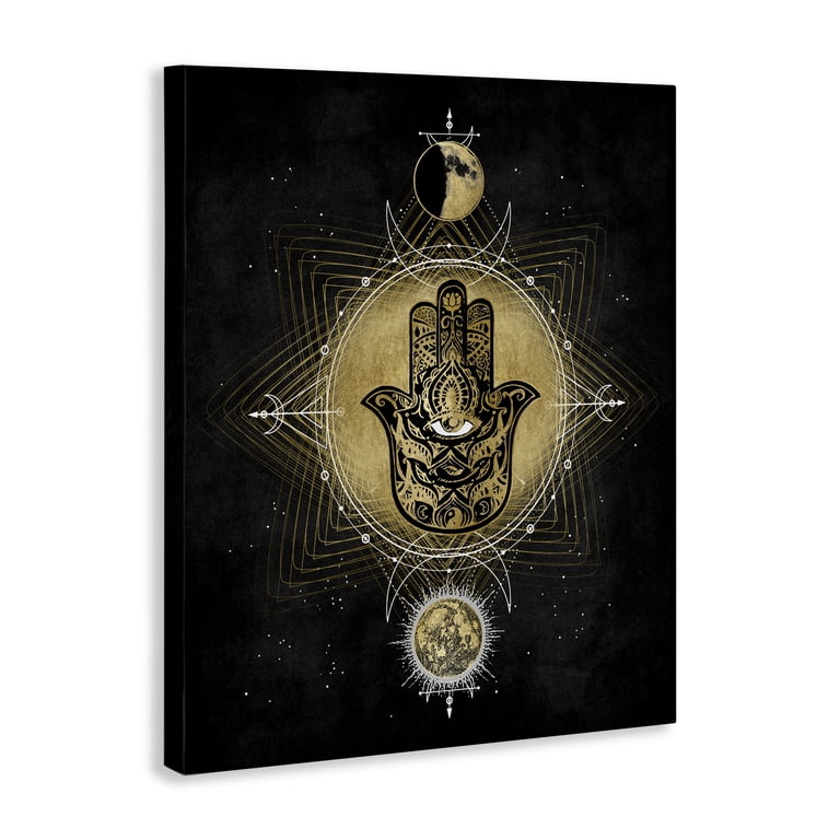 Stupell Geometric Hamsa & Evil Eye Canvas, 30x40 photo 2