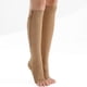 thumbnail image 2 of Medias elásticas de compresión con puntera abierta y cremallera en el medio del cuerpo con liguero y presión venosa, calcetines deportivos de talla grande con cremallera, 2 of 6