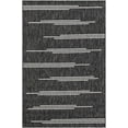 thumbnail image 2 of Unique Loom Outdoor Modern Collection Area Rug - Miranda (4' 1" x 6' 1" Rectangle Black and White), 2 of 6