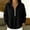 Black, variant on Fall Blouse for Women Long‑Sleeve Lapel Half‑Zip Dual‑Pocket Textured Drop‑Shoulder Elegant Dressy Tops Blue S