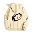 thumbnail image 4 of WEAIXIMIUNG Sweat à Capuche Zippé pour Femmes, Manches Longues, Imprimé Graphique, Léger, Pull de Football, 4 of 4