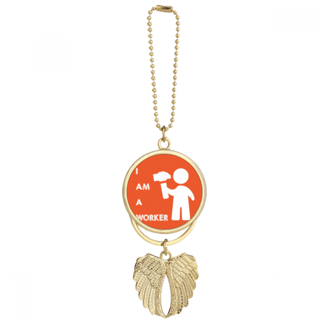 Porte-clés Voiture de Travail Position Force Hammer Pendentif Aile d'Ange