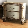 thumbnail image 2 of 2 Drawer Nightstand with Single Handle Metal Hardware / Elevate Bedroom Style, 2 of 2