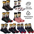 thumbnail image 4 of 1-3 pares 2024 Trump cara patrón de pelo calcetines divertidos 3D pelo falso personalidad traje de hombre calcetines de compresión ropa informal estilo Hip Hop, 4 of 5