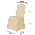 thumbnail image 3 of Funda elegante para silla de boda, funda decorativa para silla de fiesta, funda de licra elástica plegable para silla, funda lavable de fácil cuidado, funda reutilizable para silla para boda, fiesta,, 3 of 7