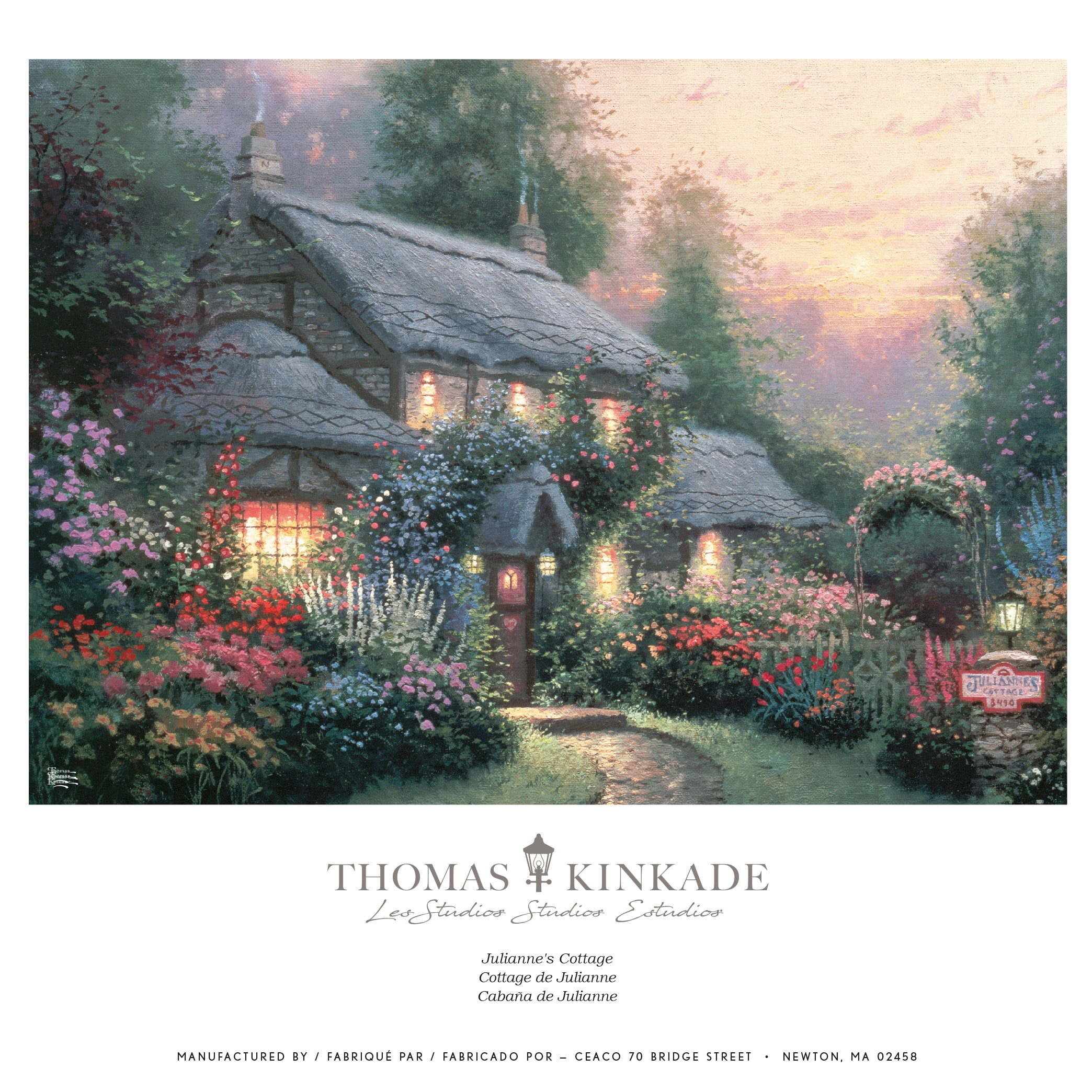 Ceaco - Thomas Kinkade - Julianne's Cottage - 1000 Piece Interlocking Jigsaw Puzzle