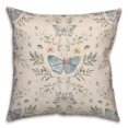 thumbnail image 2 of Creative Products Cream Butterfly Pattern 18 x 18 Spun Poly Pillow, 2 of 3