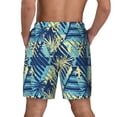 thumbnail image 4 of Uemuo Hawaiian Style Pattern Mens Swim Trunks Quick Dry Board Shorts with Mesh Lining, Stretch Beach Shorts Quick Dry No-Chafing Board Shorts-Small, 4 of 9