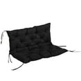 thumbnail image 1 of Outsunny Garden Bench Cushion with Backrest, Non-Slip 2 Seater Soft Pad, 1 of 10