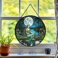 thumbnail image 6 of Pawberry Rusalka Window Hanging Stained Glass, Rusalka Suncatchers for Windows Stained Glass, Stained Glass Rusalka suncatcher, 6 of 7