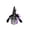 A002- Black, variant on Witch Halloween Decorations Halloween Purple Halloween Decor Indoor Halloween Table Decor for Halloween Party Home Display 1 Pack