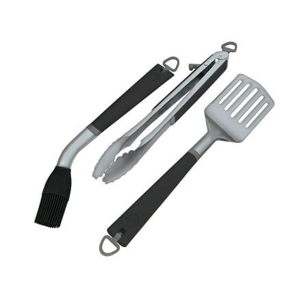 Coleman® Revolution™ 3-Piece Grill Tool Set - Stainless Steel BBQ Tongs, Spatula, and Fork for Outdoor Cooking