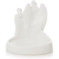 thumbnail image 4 of Yankee Candle White Christmas Large Classic Jar Candle with a White Angels Porcelain Holiday Large Jar Candle Holder 2pc Set, 4 of 4