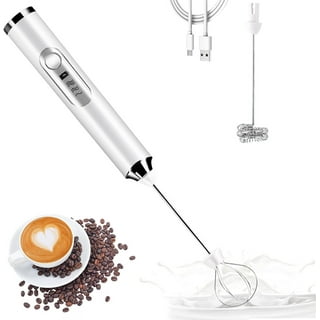 Elementi Electric Milk Frother Handheld, Matcha Whisk, Milk  Foamer for Coffee Foamer Electric Handheld Drink Mixer, Electric Mini Whisk  Small Hand Mixer, Frappe Maker (Red): Home & Kitchen