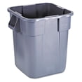 thumbnail image 2 of Brute 28 Gal. Gray Polyethylene Square Trash Can, 2 of 5