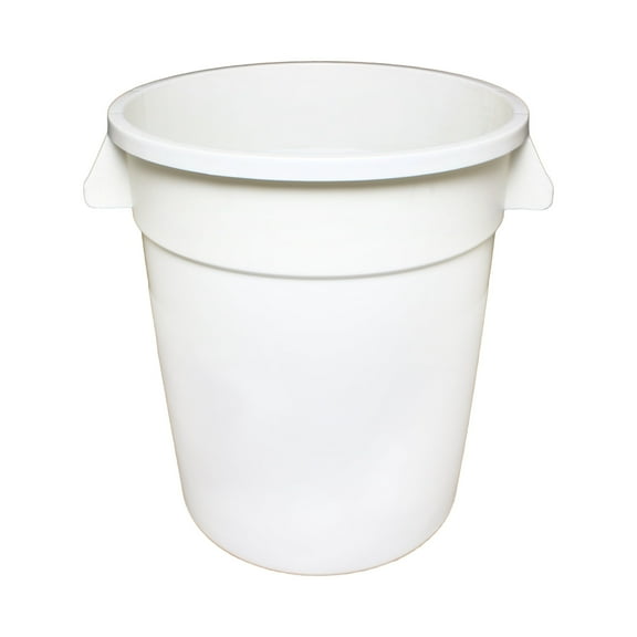 Excellante 20 gallon trash can, plastics, white, comes in each