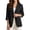 Black - Leopard, variant on Checkered Blazers for Women 1 Button Slim Fit Suit Blazer Jacket with Pocket Linen-Style Suit Jacket for Travel Work Office, S