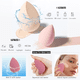 thumbnail image 3 of Esponja de maquillaje, con borla para la punta de los dedos, juego de 4 piezas para mezclar maquillaje en seco y húmedo, esponja profesional para mezclar base de belleza con caja de soporte, 3 of 5