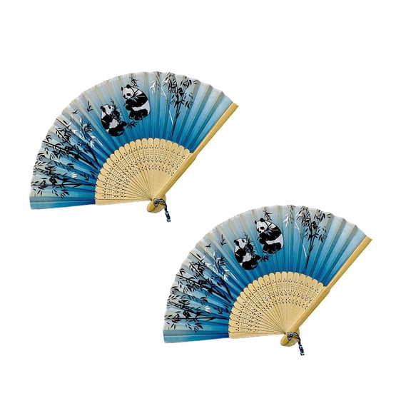 2Pcs Stylish Folding Hand Fans Foldable Line Dancing Popping Hand Fan & Clap Fans Craft Boots On The Ground Hand Fan 2025 Paper Fans set