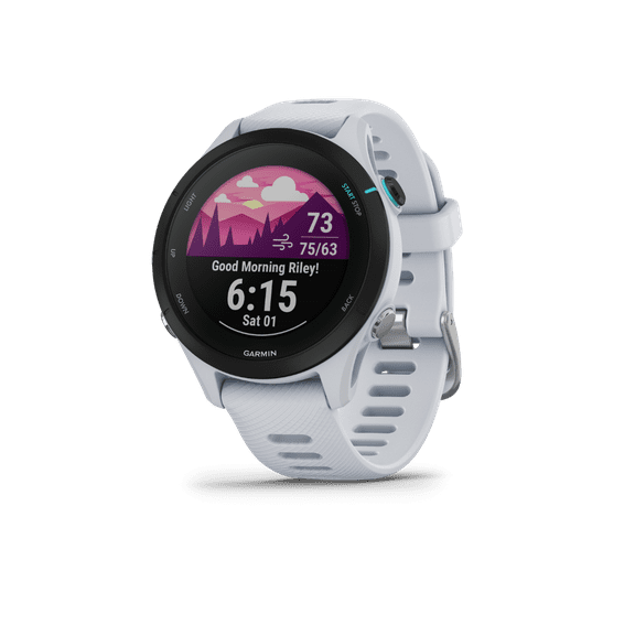 Garmin Forerunner 255S Music, Whitestone, Premium Fitness GPS Smartwatch for Runners (010-02641-23)