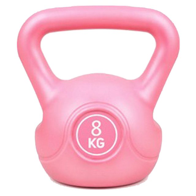 Kettlebell recubierto de goma Pesas de múltiple Yoga Kettle Campana Fuerza Traning Gimnasio en casa Fitness en interiores 8kg Macarena Kettlebells pesa pesas