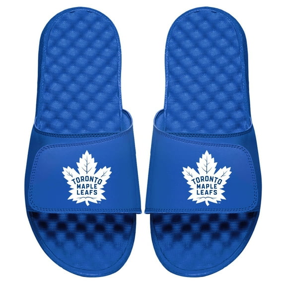 Men's ISlide Royal Toronto Maple Leafs Primary Logo Slide Sandals