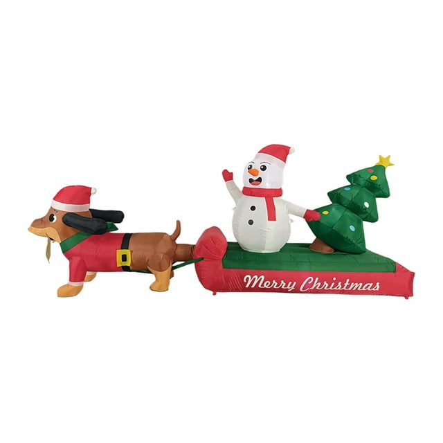 Adorno navideño inflable para jardín, 3 metros de diámetro, resistente a intemperie. Ideal para decorar fiestas navideñas.