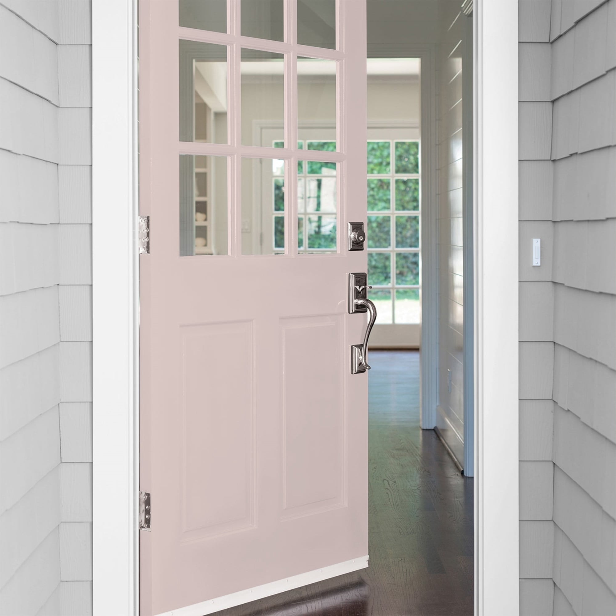 Glidden Fundamentals Just Gorgeous / Pink, Satin Exterior Paint, 5 Gallon