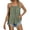 Green, variant on ManxiVoo Women Sleeveless Tank Top Spaghetti Straps Loose Fit Flowy Pleated A Line Blouse Casual Comfort Summer Chic Ruffle Details L Size Black
