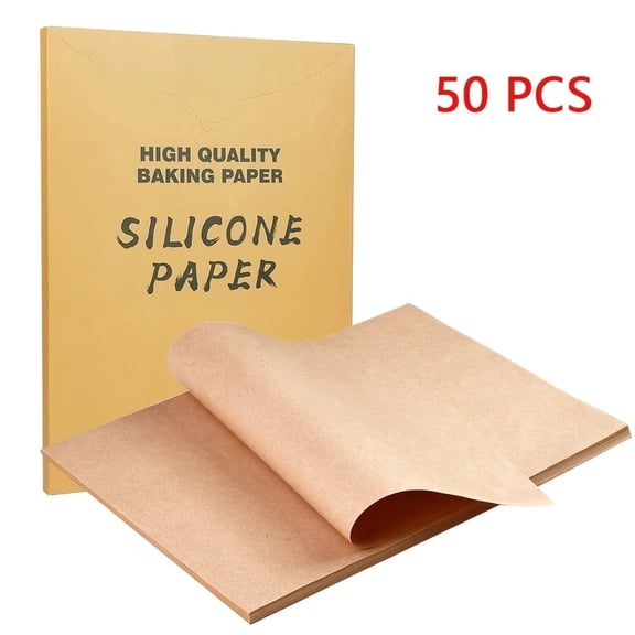 50Pcs Parchment Paper Baking Sheets, 9''x13'' Unbleached Precut Baking Parchment, Non-Stick Baking Paper for Baking, Grilling, Steaming Bread, Cookies
