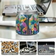 thumbnail image 6 of Yayeee Ashtray with Lid for Cigarette Smokeless Stainless Steel Home Ash Holder, Art Plants, 6 of 7